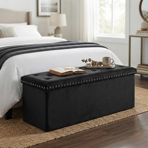Spacious velvet bench - spacious,