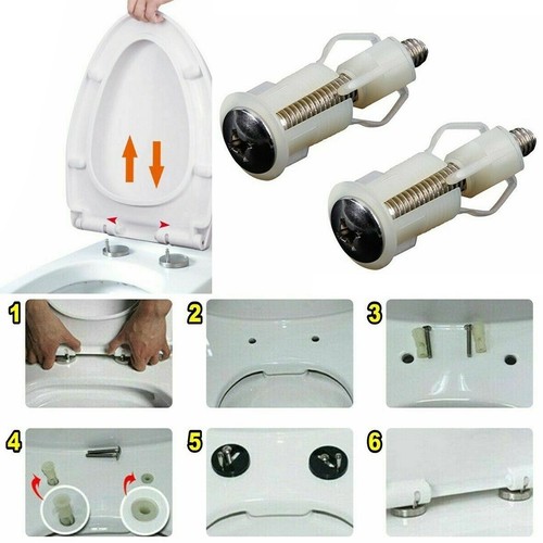 Complete toilet seat fixing - complete,