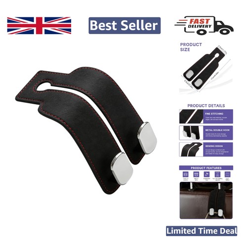 Stylish leather double hook - leather,